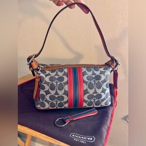 Coach Signature C Denim Shoulder Bag